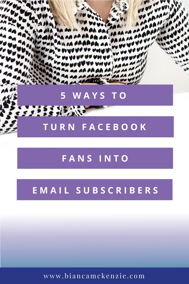 5 Ways to turn Facebook fans into email subscribers