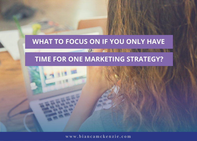 one marketing strategy