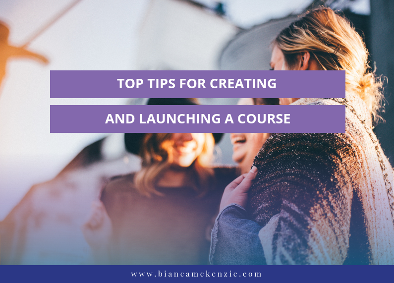 Top tips for creating and launching a course