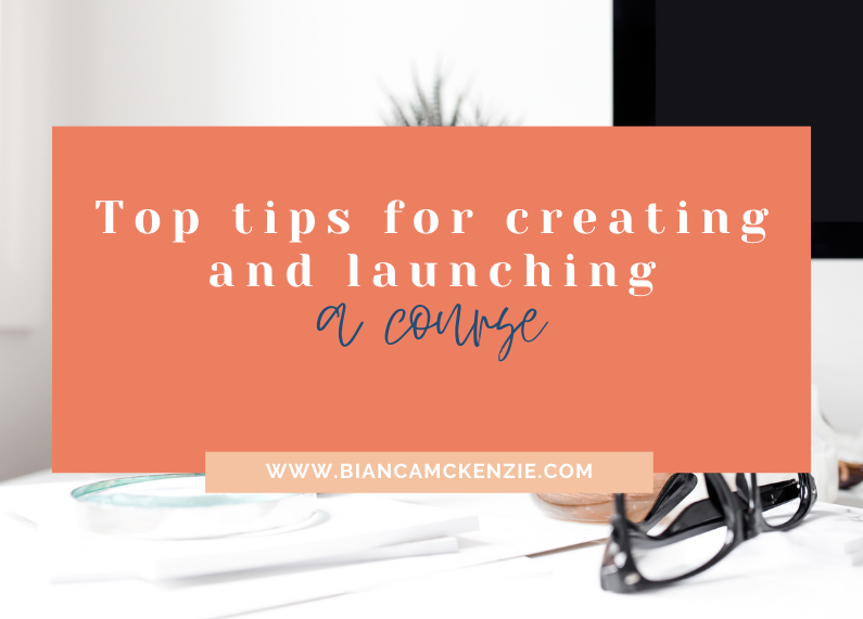 Top tips for creating and launching a course