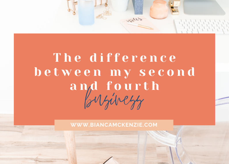 The difference between my second and fourth business