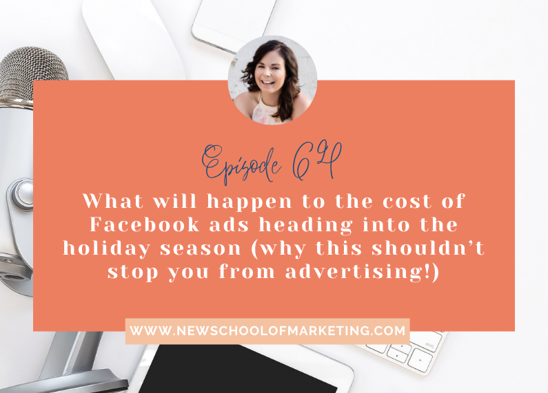 You’re not wrong and that’s what I want to talk about today. Let’s look at what will happen to the cost of Facebook ads heading into the holiday season (and why this shouldn’t stop you from advertising!)